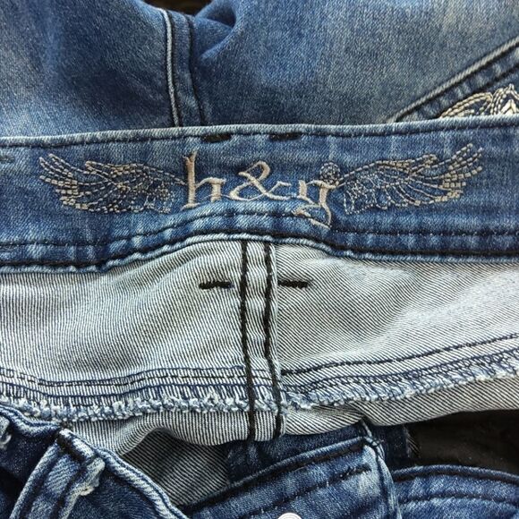 h & g five pocket skinny leg Jeans with bling - Picture 12 of 13